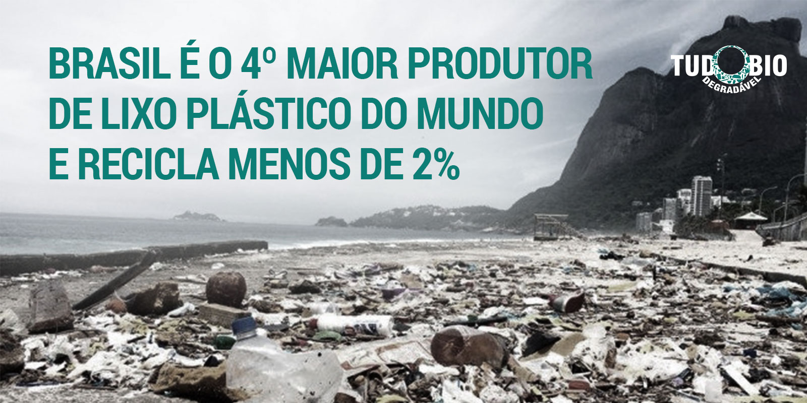 Brasil é o 4º maior produtor de lixo plástico do mundo e recicla menos de 2 TudoBiodegradável Brasil é o 4º maior produtor de lixo plástico do mundo e recicla menos de 2 TudoBiodegradável